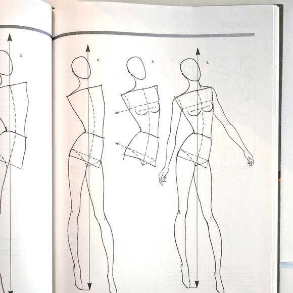 Fashion Sketchbook by Bina Abling - Vintage 1988 Clothing Design Book - Picture 2 of 5